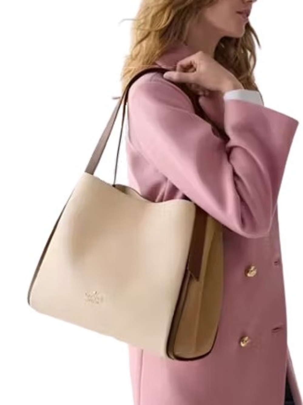 Kate Spade New York Knott Colorblock Large Shoulder Warm Stone Multi One Size